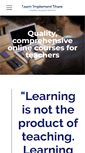 Mobile Screenshot of learnimplementshare.com