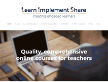 Tablet Screenshot of learnimplementshare.com